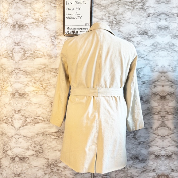 J. Crew Khaki Cream Trench Coat - Picture 10 of 11
